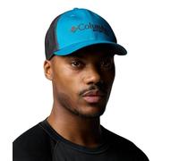 Columbia Unisex PFG Mesh-Baseballkappe mit Logo, Blau/Grau/Grafik (Blue Echo/Shark/Anthem Graphic), Größe S/M