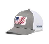 Columbia Unisex PFG Mesh Fish Flag Ball Cap, Titan/Weiß, L/XL