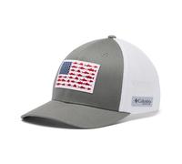 Columbia Unisex PFG Mesh Fish Flag Ball Cap, Titan/Weiß, L/XL