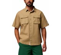 Columbia - Urbanes T-shirt aus Stretch-Baumwolle mit kurzen ärmeln und Knopfleiste - Herren - Acker Rock Twill SS Button Down Beach - Beige XL