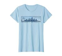 Columbia Vintage NYC Skyline Hellblau | Columbia Damen T-Shirt