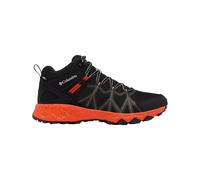 Columbia - Wanderschuhe für Tagestouren - Peakfreak II Mid Outdry Black / Red Quartz für Herren - Größe 41,5 - schwarz schwarz 41.5