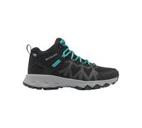 Columbia - Wanderschuhe Tageswanderung - Peakfreak II Mid Outdry Black Teal für Damen - Größe 36 - schwarz schwarz 36