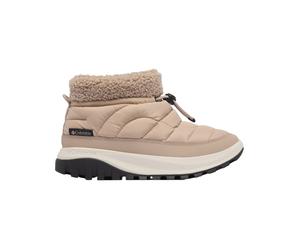Columbia - Warme, wasserabweisende Stiefel im unteren Teil - Snowtrot Shorty Soft Taupe Shark für Damen - Größe 7,5 US - Beige Beige 7.5 US