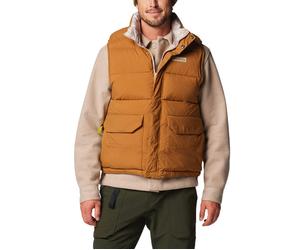 Columbia - Wendbare Daunenweste - Wallowa™ Reversible Vest Camel Brown, Wallowa Mtns Print für Herren - Größe M - Braun Braun M