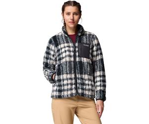 Columbia West Bend Print Full Zip II Damen Rollkragenpullover, schwarz S