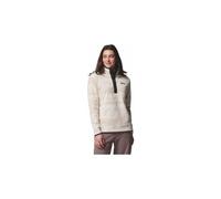 Columbia Damen Fleecejacke Benton Springs Printed – Half-Zip mit Druckknöpfen – Beige/Weiß M