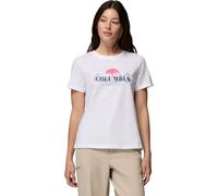 Columbia Women’s Rolling Bend Seasonal Graphic T-shirt white, hike happy (100) XL