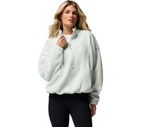 Fleecepullover COLUMBIA "Timber Meadow MTR Fleece HZ", Damen, Gr. L (42/44), weiß (tea light), Fleece, Obermaterial: 100% Polyester, Sweatshirts Fleecepullover, wasserabweisend, windabweisend, Langarm