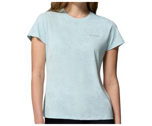 Columbia - Women's Bluebird Canyon II S/S Crew - Funktionsshirt, Gr. L, grau (MarineLight/FlorageJacquard)