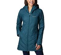 Columbia Women's Heavenly Long Hooded Puffer Jacket, Night Wave, XL