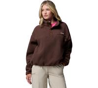 Columbia Women's Helvetia II Cropped Sherpa Half Snap Fleece tobacco (258) XL