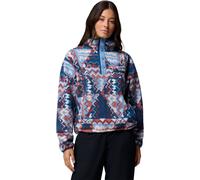 Columbia Women's Helvetia II Cropped Sherpa Half Snap Printed Fleece rainy day, geomix (447) XS