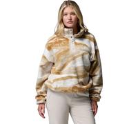 Columbia Women's Helvetia II Cropped Sherpa Half Snap Printed Fleece sea salt, summits (128) L