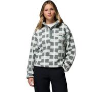 Columbia Women's Helvetia II Cropped Sherpa Half Snap Printed Fleece sedona sage, geostack (343) M
