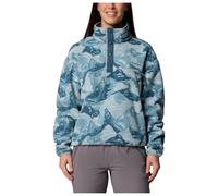 Columbia - Women's Helvetia II Printed Cropped Half Snap - Fleecepullover, Gr. L, bunt (MarineLight/Sunscape)