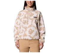 Columbia - Women's Helvetia II Printed Cropped Half Snap - Fleecepullover, Gr. S, beige (SeaSalt/Sprayflower)