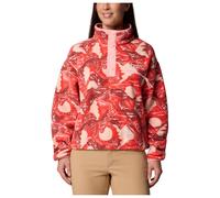 Columbia - Kurz geschnittenes Fleece mit halbhochgeschlossenem Kragen - Damen / Frau - Helvetia II Printed Cropped Half Snap Poppy Red Rot S