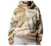 Columbia - Women's Helvetia II Printed Cropped Half Snap - Fleecepullover, Gr. XS, beige (SeaSalt/Summits)