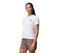 Columbia Women's Rolling Bend Graphic Short Sleeve, Short Sleeve T-Shirt, White/Stacked Gem Mini, Large