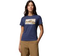 Columbia Women's Ruby Springs Graphic Fitted Technical T-shirt nocturnal moonlit hillscape (467) M