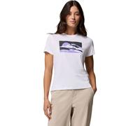 Columbia Women's Ruby Springs Graphic Fitted Technical T-shirt white moonlit hillscape (104) L
