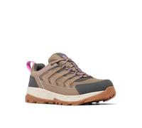 Columbia Women's Strata Trail Low Waterproof Hiking Shoe, Wet Sand/Berry Patch, 6 Wide