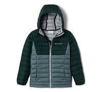 Columbia Youth Boys Powder Lite Kapuzen-Steppjacke, Metal, Spruce, M