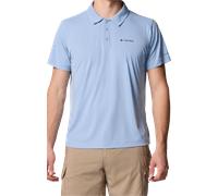 Columbia Men's Zero Rules Light Polo, Technical Polo Shirt, Ripple Blue, L