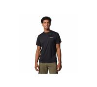 Columbia Zero Rules Light Short Sleeve Crew Technisches Kurzarm-T-Shirt für Herren, Schwarz, Größe S