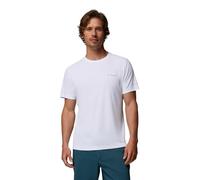 Columbia Zero Rules Light Short Sleeve Crew Technisches Kurzarm-T-Shirt für Herren, Weiß, Größe XXL