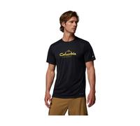 Columbia Zero Rules Light Short Sleeve Graphic Crew black, scripted peaks (013) XXL