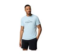 Columbia Zero Rules Light Short Sleeve Graphic Crew marine light, scripted peaks (482) M