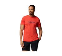 Columbia Zero Rules Light Short Sleeve Graphic Crew super sonic, scripted peaks (845) L