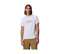 Columbia Zero Rules Light Short Sleeve Graphic Crew white, scripted peaks (101) XXL