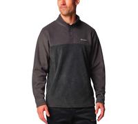 Columbia - Zweifarbiges Fleece - Steens Mountain Half Snap II Charcoal Heather Shark für Herren aus Wolle - Größe XL - Grau Grau XL