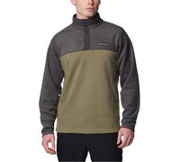 Columbia - Zweifarbiges Fleece - Steens Mountain Half Snap II Stone Green Shark für Herren aus Wolle - Größe XL - Khaki Khaki XL