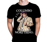 Columbo Herren T-Shirt TV-Serie Print, Schwarzes Baumwoll-T-Shirt, Movie Poster Tee