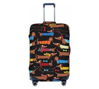 COMAAM Lodge Bear Hirsch Fisch Elastische Gepäckraum Schutzhülle Gepäckabdeckung Schutz Geeignet Für Gepäck Von 45,7-81,3 cm, I Love My Dog Dackel, Large