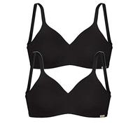 COMAZO Earth 2er Sparpack Damen BH gemoldet, Gr.75-C, schwarz