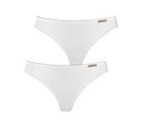 Comazo Earth 2er Sparpack Damen String, Gr.40, Weiss