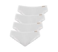 Comazo Earth 4er Sparpack Damen Jazz Pants Low Cut, Gr.36, Weiss