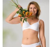 comazo|earth Fairtrade Basic BH mit Bügel | GOTS zertifiziert weiss