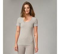 comazo|earth Fairtrade Basic Shirt kurzarm | GOTS zertifiziert grau-melange 38