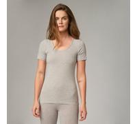 comazo|earth Fairtrade Basic Shirt kurzarm | GOTS zertifiziert grau-melange 40