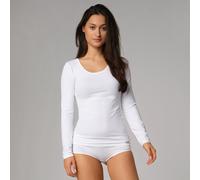 comazo|earth Fairtrade Basic Shirt langarm | GOTS zertifiziert weiss 36