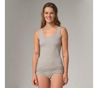 comazo|earth Fairtrade Basic Unterhemd Achselträger | GOTS zertifiziert grau-melange 44
