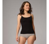 comazo|earth Fairtrade Basic Unterhemd Spaghettiträger | GOTS zertifiziert schwarz 36