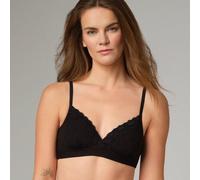 comazo|earth Fairtrade BH mit geformten Cups ohne Bügel | GOTS zertifiziert schwarz