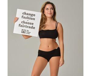 comazo|earth Fairtrade Bustier | GOTS zertifiziert schwarz 38